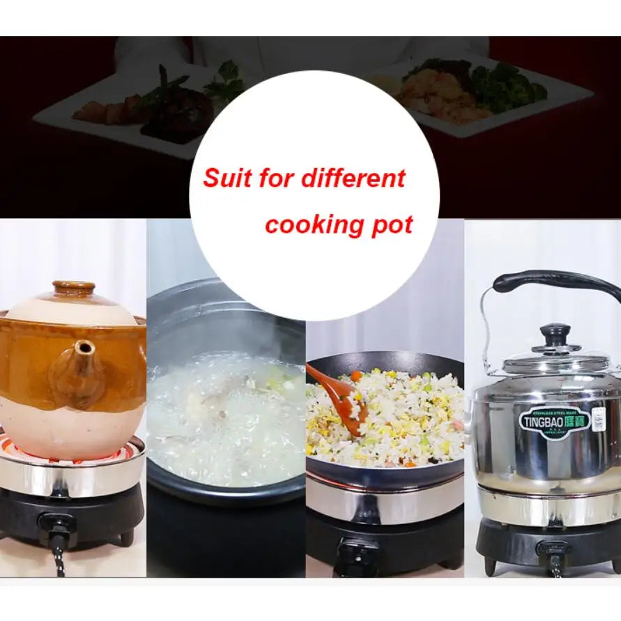 220V Kitchen Lab mini Electric stove electric household furnace thermostat hot milk cooker travel Hot Plate Hot Cook Heater