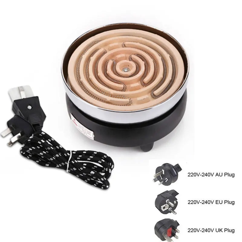 220V Kitchen Lab mini Electric stove electric household furnace thermostat hot milk cooker travel Hot Plate Hot Cook Heater